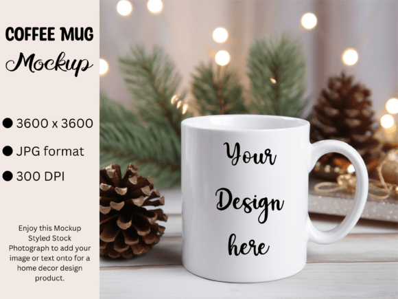 Download White Mug Product Mockup Photo Christmas - Premium Resources